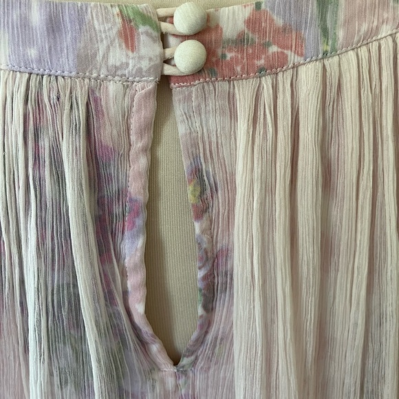 HD in Paris Anthropologie sheer gauze dress size 6 - Picture 4 of 8